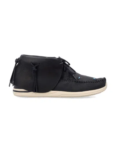 Visvim Fbt-lhamo-folk Sneakers With Hand-sewn Upper In Black