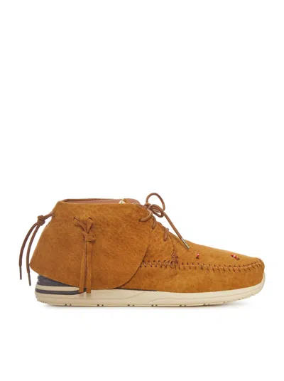 Visvim Fbt Lhamo-folk Suede Shoes In Brown