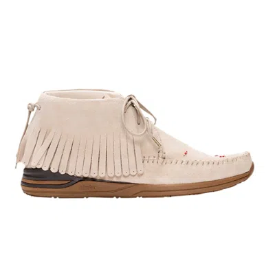 Pre-owned Visvim Fbt Shaman-folk 'sand' | Cream | Men's Size 9 In White