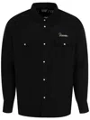 Visvim Logo Embroidered Shirt With Pockets In Black