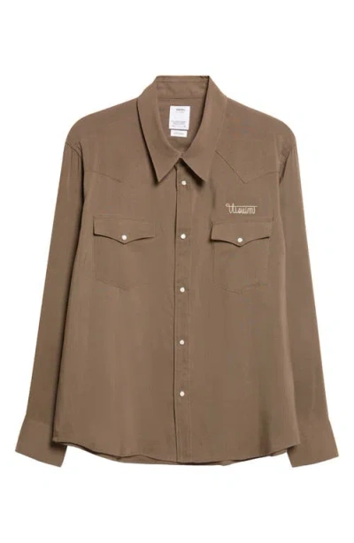Visvim Four Corners Western Shirt In Brown
