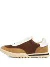Visvim Fringed Suede Sneakers In Brown
