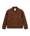 Visvim Front Zipper Leather Jacket In Brown
