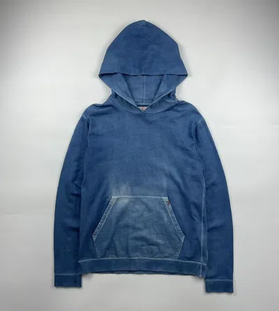 Pre-owned Visvim Garment Dye Hoodie In Blue