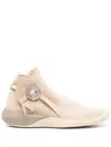 Visvim Gila Moc Mid Ii-folk Suede Sneakers In Neutrals
