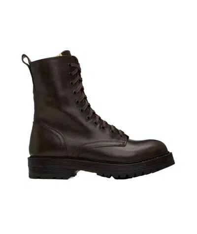 Visvim Gillespie Folk Boots In Black