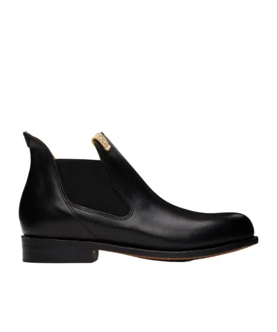 Visvim Gornegrat Mid-folk Pull-loop Detail Chelsea Boots In Black