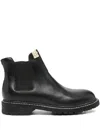 Visvim Gornergrat Mid-folk Chelsea Boot In Black