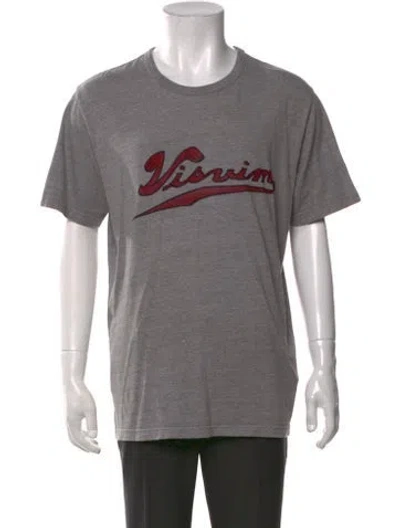 Pre-owned Visvim Graphic Print Crew Neck T-shirt In Grey
