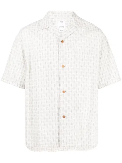 Visvim Graphic-print Short-sleeve Shirt In White