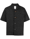 Visvim Graphic-print Short-sleeve Shirt In Black