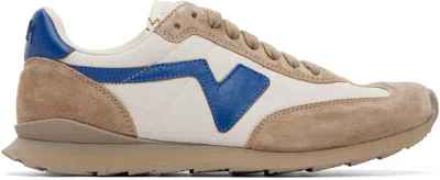 Visvim Gray & Beige Fkt Runner Sneakers In Brown
