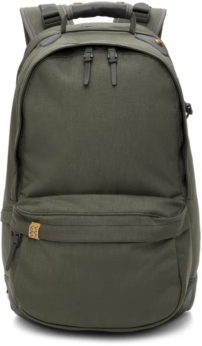 Visvim Gray Cordura 22l Backpack In Green