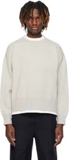 Visvim Gray Court L/s Sweatshirt In Grey