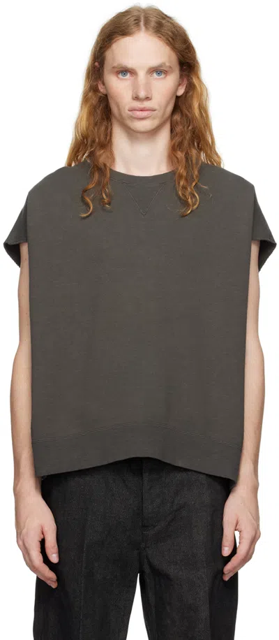 Visvim Gray Mondo Vest In Black