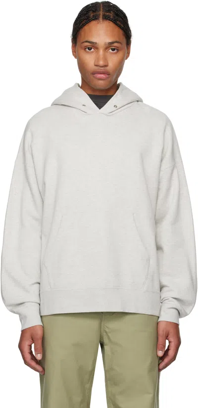 Visvim Gray Ultimate Jumbo Sb Hoodie In Grey