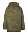 Visvim Greely Corps Reversible Down Parka In Green