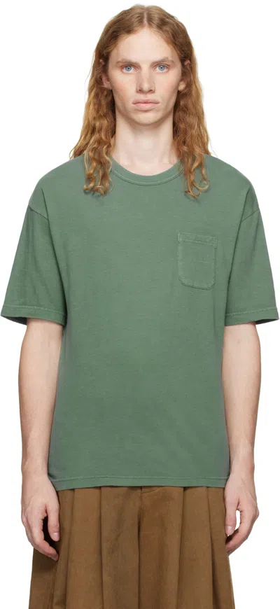 Visvim Green Jumbo Dmgd T-shirt