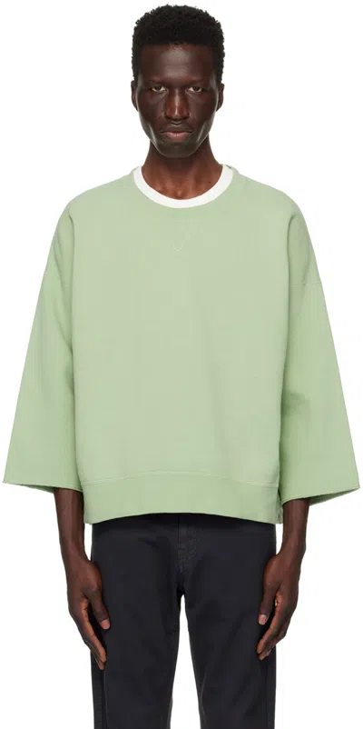 Visvim Green Jumbo Sb Sweatshirt In Lt.green