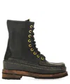 Visvim Grizzly Camper Hi-folk Boot In Black
