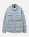 Visvim Hellion Down Jkt Dmgd In Blue