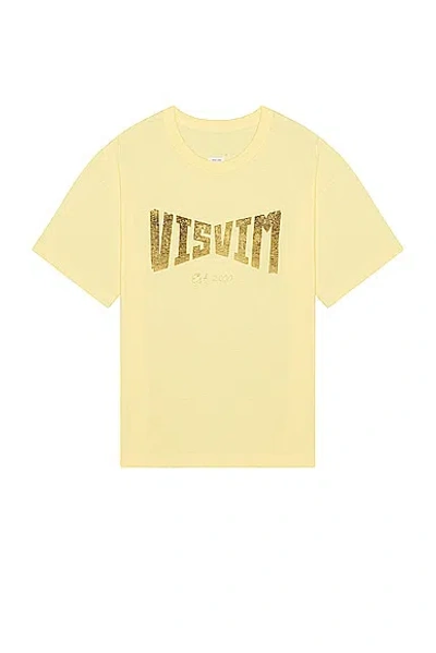 visvim 2024 HERITAGE TEE S/S YELLOW 3ジャンボシルエット