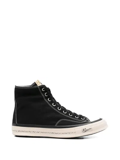 Visvim Hi Top Sneakers In Black