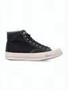 Visvim High-top Sneakers With Contrast Stitching And Signature Logo In Black