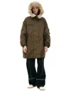 Visvim Hooded Parka Jacket In Khaki
