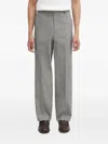 Visvim Houndstooth-pattern Pressed-crease Trousers In Gray