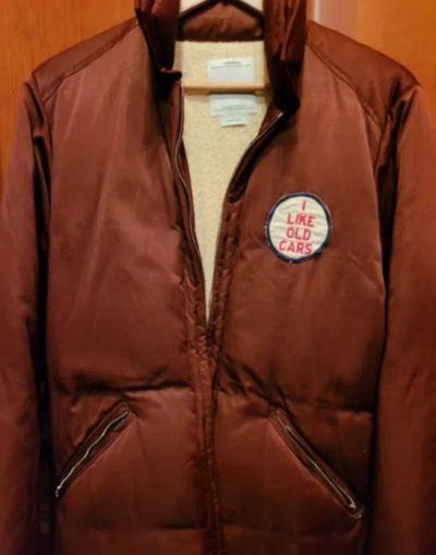 Pre-owned Visvim I Like Old Cars Silk Down Jacket In Red