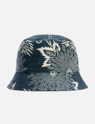 Visvim I.c.t. Dome Bucket Hat In Blue