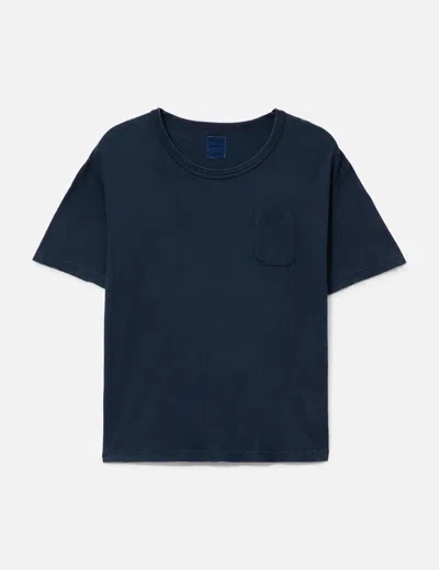 Visvim I.c.t. Indigo Dye Jumbo T-shirt In Blue