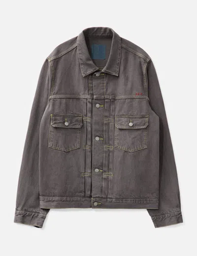 Visvim I.c.t. Ss 101 Denim Jacket (vintage American Flag Bandana) In Brown