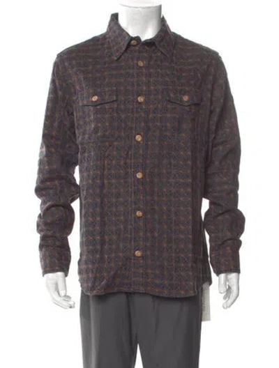 Pre-owned Visvim Ict Ss Paisley Print Shirt In Gray