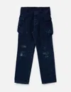 Visvim I.c.t. Veterans Pants Crash Kofu In Blue