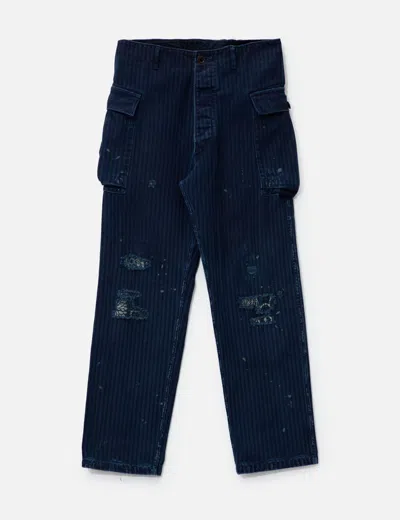Visvim I.c.t. Veterans Pants Crash Kofu In Blue