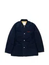 Visvim Indigo Logo Jacket In Blue