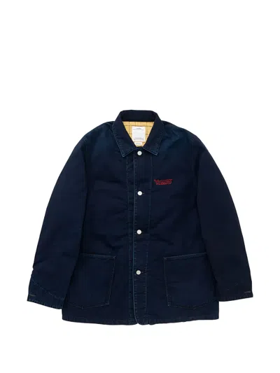 Visvim Indigo Logo Jacket In Blue