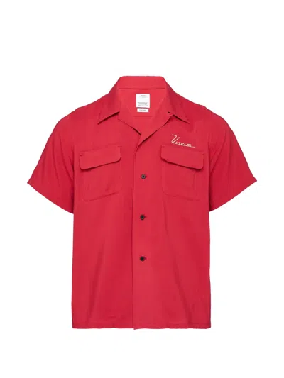 Visvim Judd Short-sleeve Shirt In Red