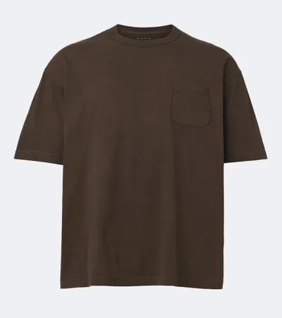 Visvim Jumbo Cotton Jersey T-shirt In Brown