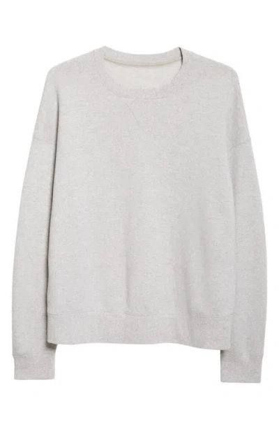 Visvim Jumbo Fine Wool & Cotton Sweatshirt In White