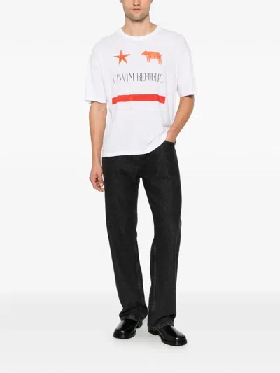 Visvim Jumbo Graphic-print T-shirt In White