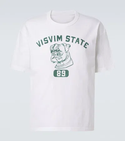 Visvim Jumbo Printed Cotton Jersey T-shirt In White