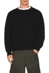 Visvim Mens Black Jumbo Oversize Wool-blend Sweatshirt In Black