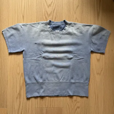 Pre-owned Visvim Jumbo S/s Crash Sweatshirt In Blue