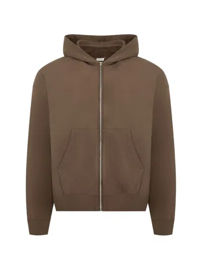 Visvim Jumbo Zip-up Hoodie In Brown