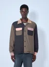 Visvim Colour-block Panelled Jacket In Gray