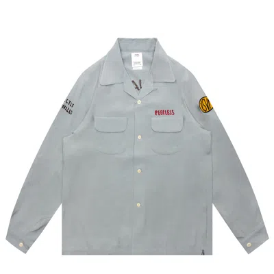 Visvim Keesey G.s. Shirt L/s I.q.w.t. In Gray