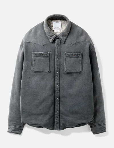 Visvim Kerchief Era Down Jacket Crash In Gray